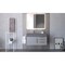 Castello Usa Amazon 36" Wall Mounted  Gray Vanity With Gray Top And Gold Handles CB-MC-36G-GLD-2056L-GR - alternate 7